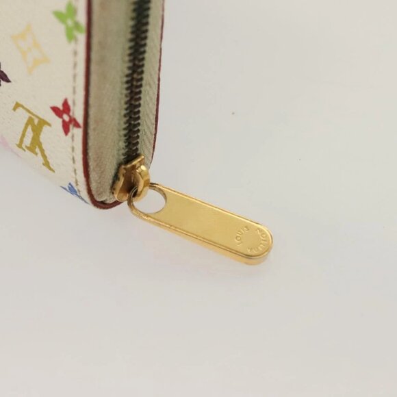 LOUIS VUITTON Monogram Multicolor Zippy Coin Purse White M93741 LV Auth BA3531 - Picture 12 of 16